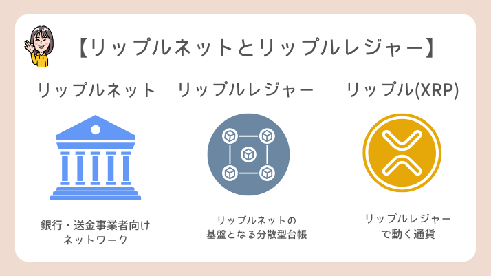 リップルとリップルレジャーの違い